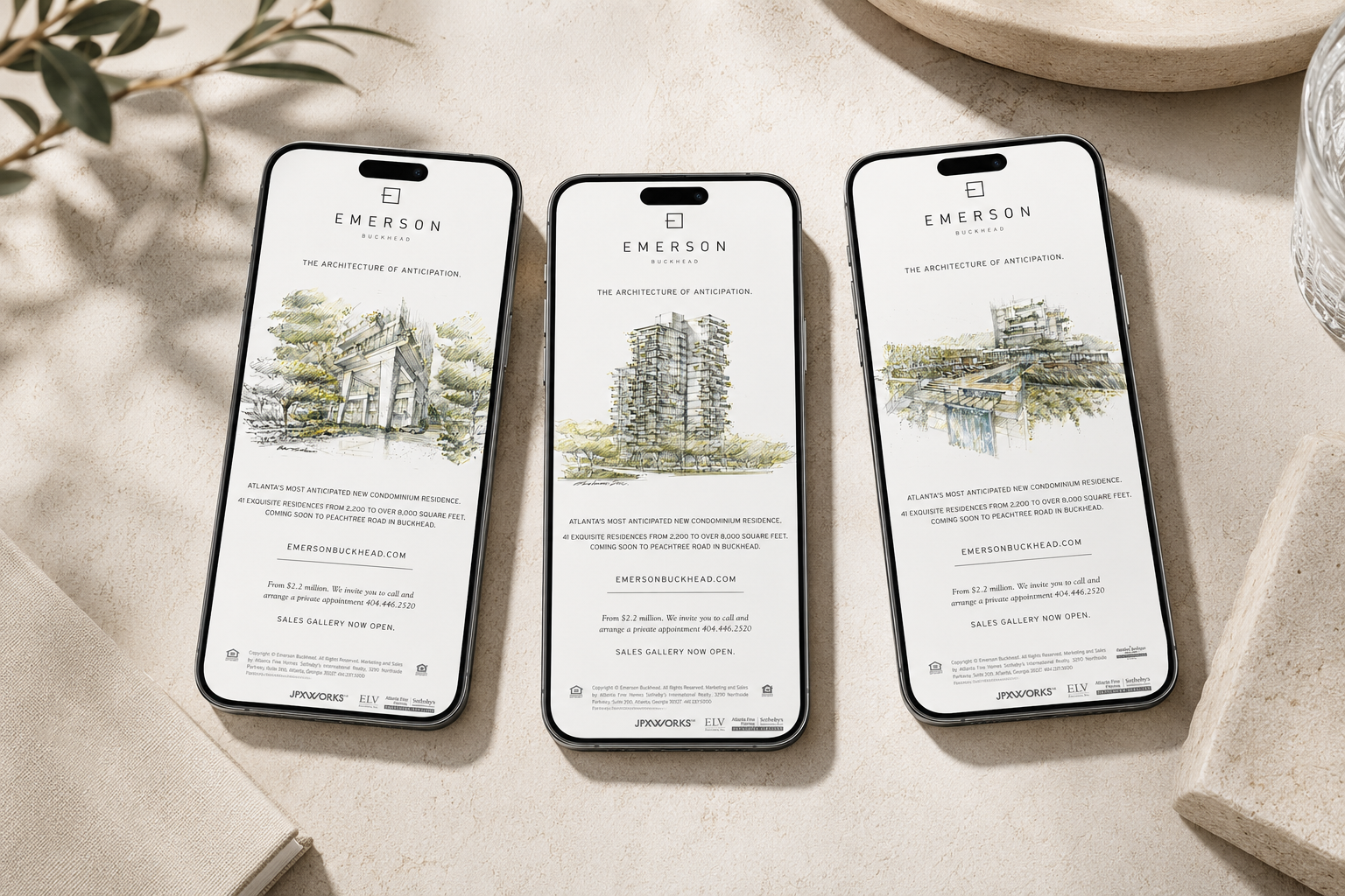 Emerson Buckhead brand application concept one