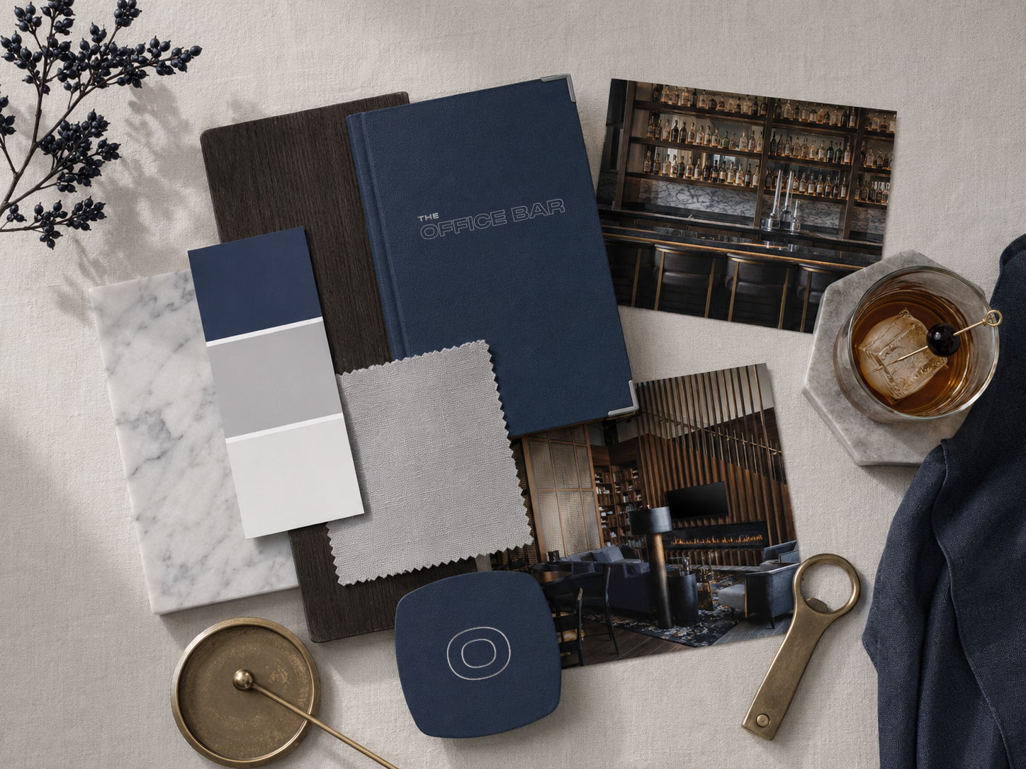 The Office Bar brand strategy visual