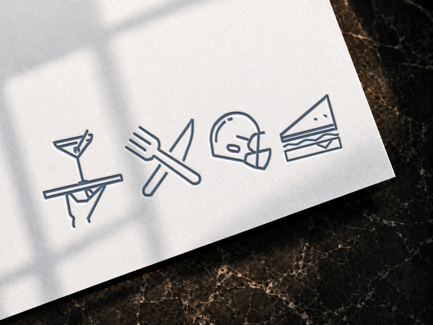 The Office Bar brand identity supporting visual