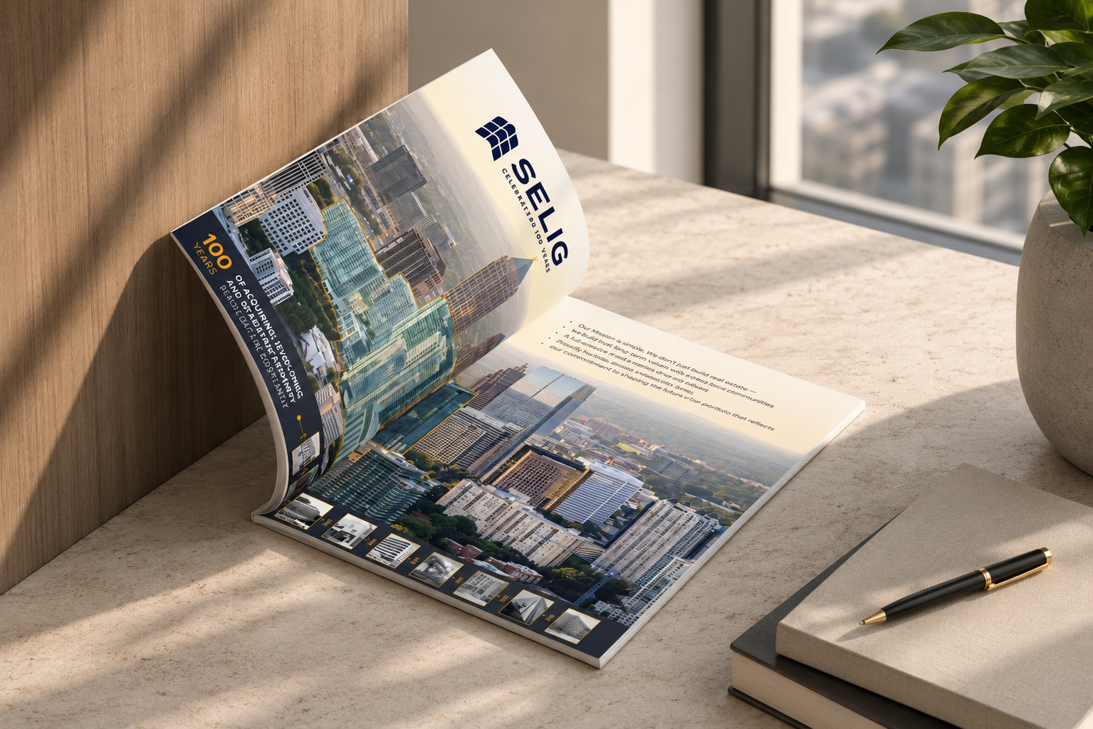 1105 West Peachtree brochure cover concept