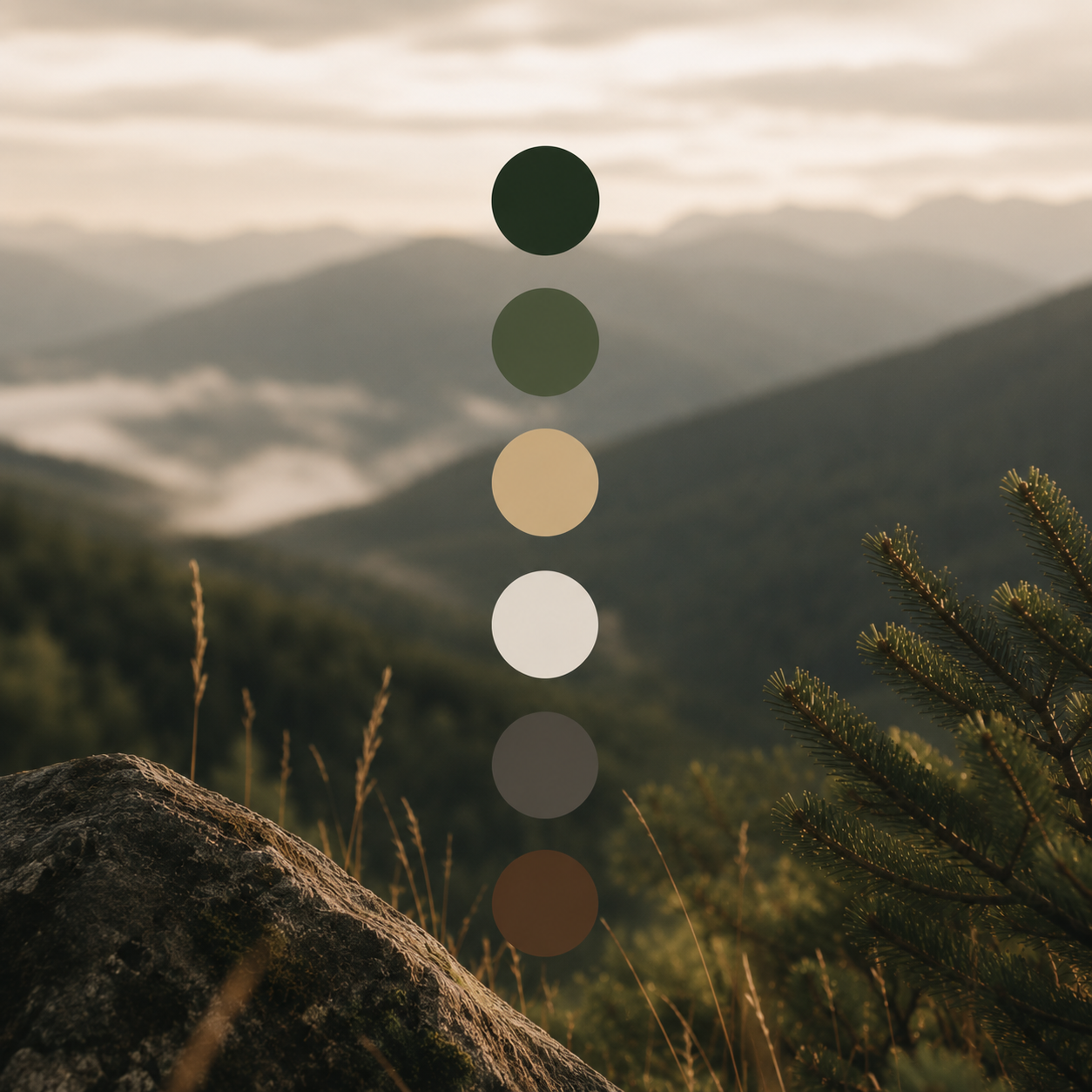 Peregrine refined brand direction board for elevated real estate storytelling