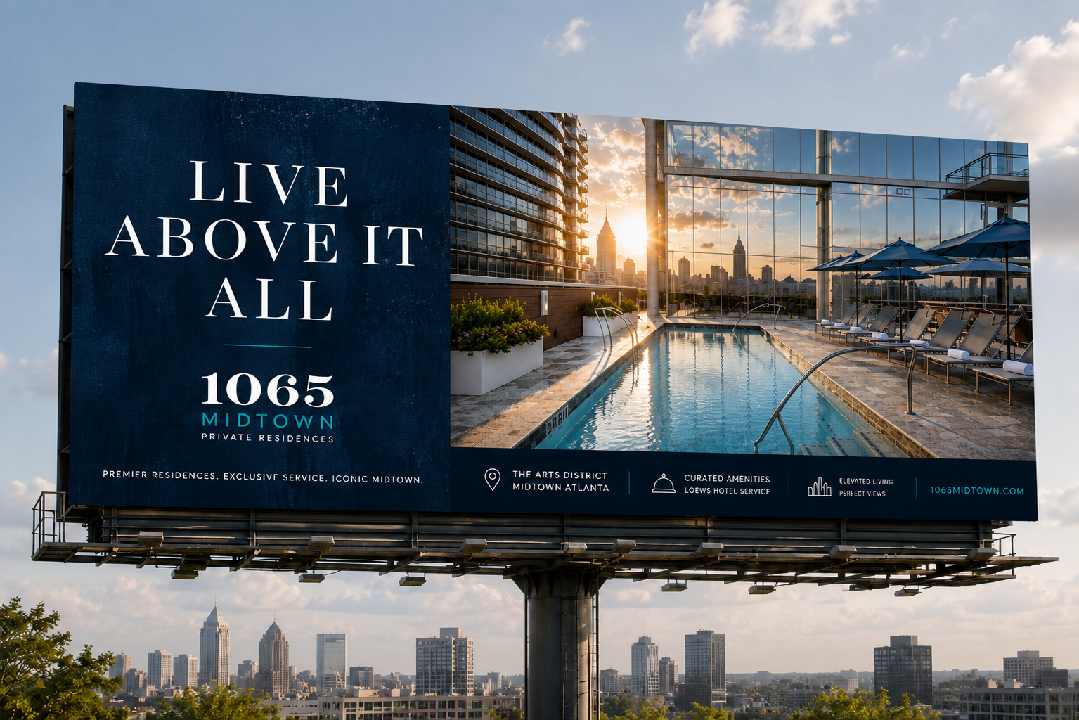 1065 Midtown digital and print concept