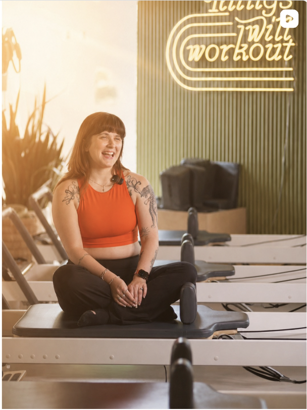 The Studio Pilates short-form vertical video content preview