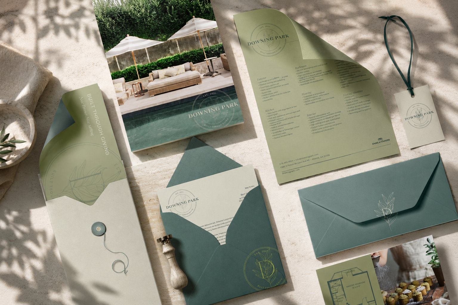 Digital and print application mockup from concept exploration