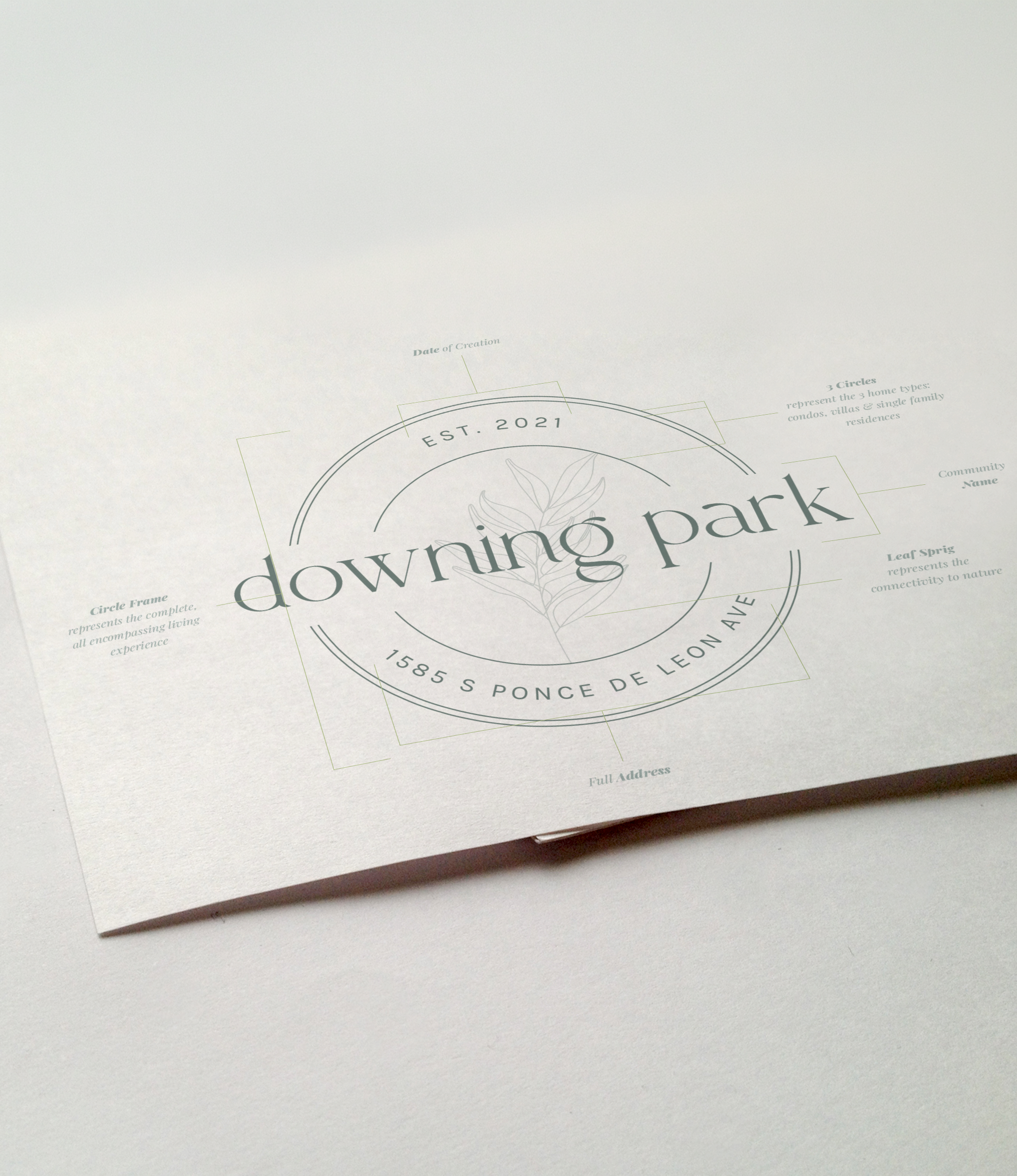 Downing Park boutique residential brand development campaign