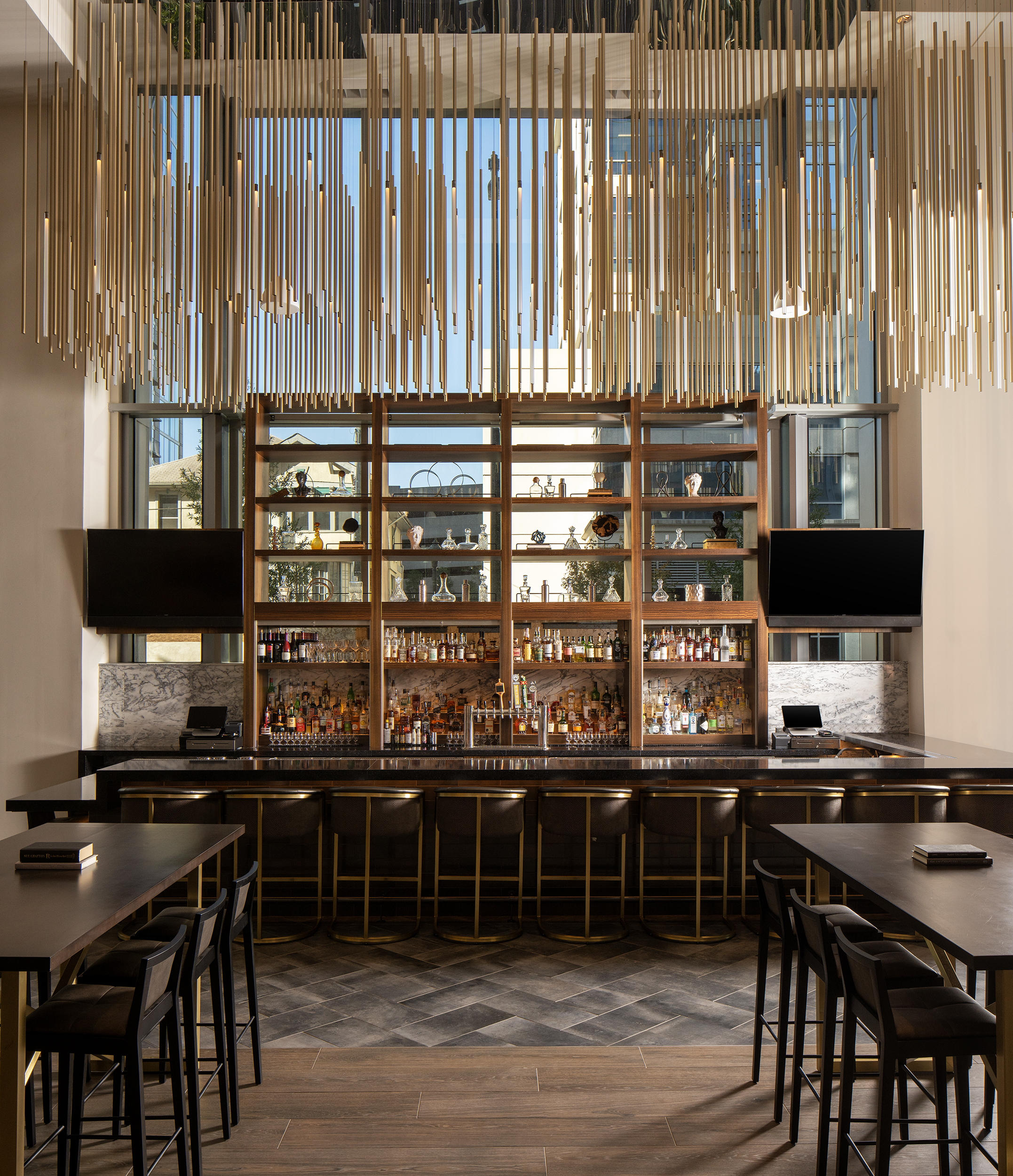 The Office Bar interior bar scene