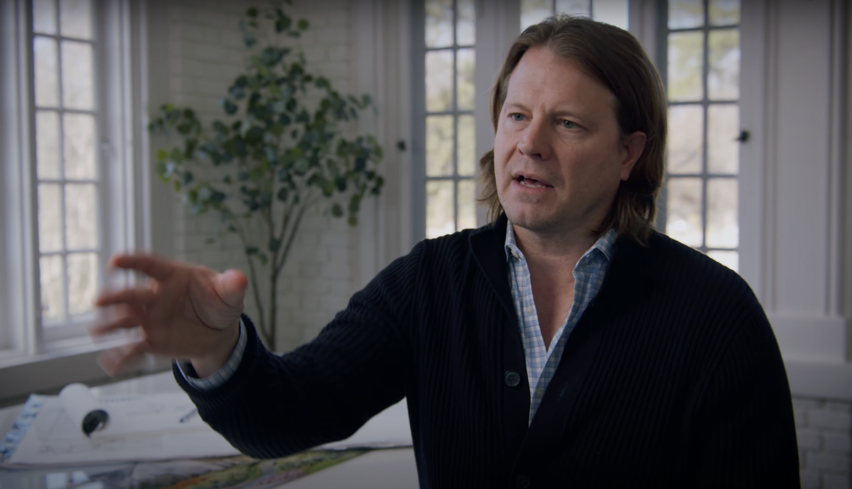 Interview still from the Downing Park stakeholder storytelling series