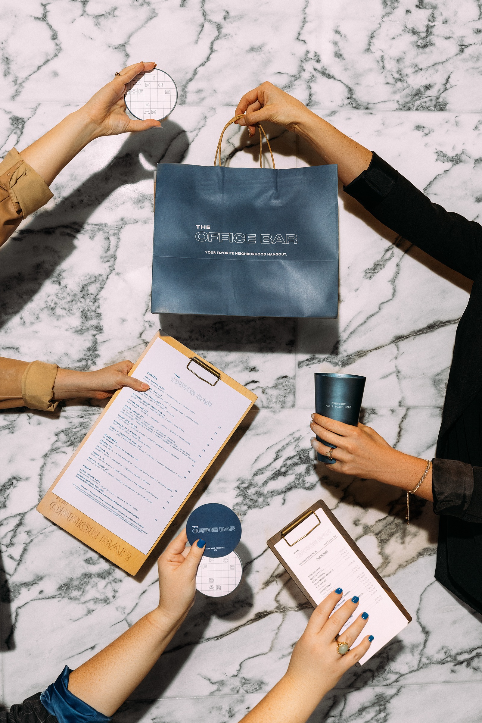The Office Bar Beyond the Meal brand application visual one