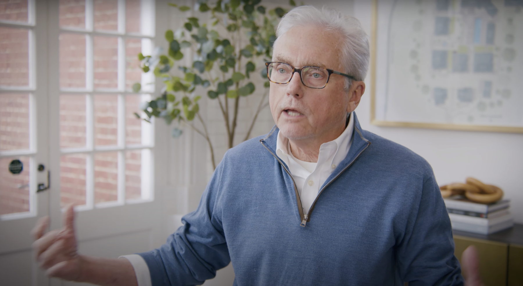 Developer interview still from the Downing Park video campaign