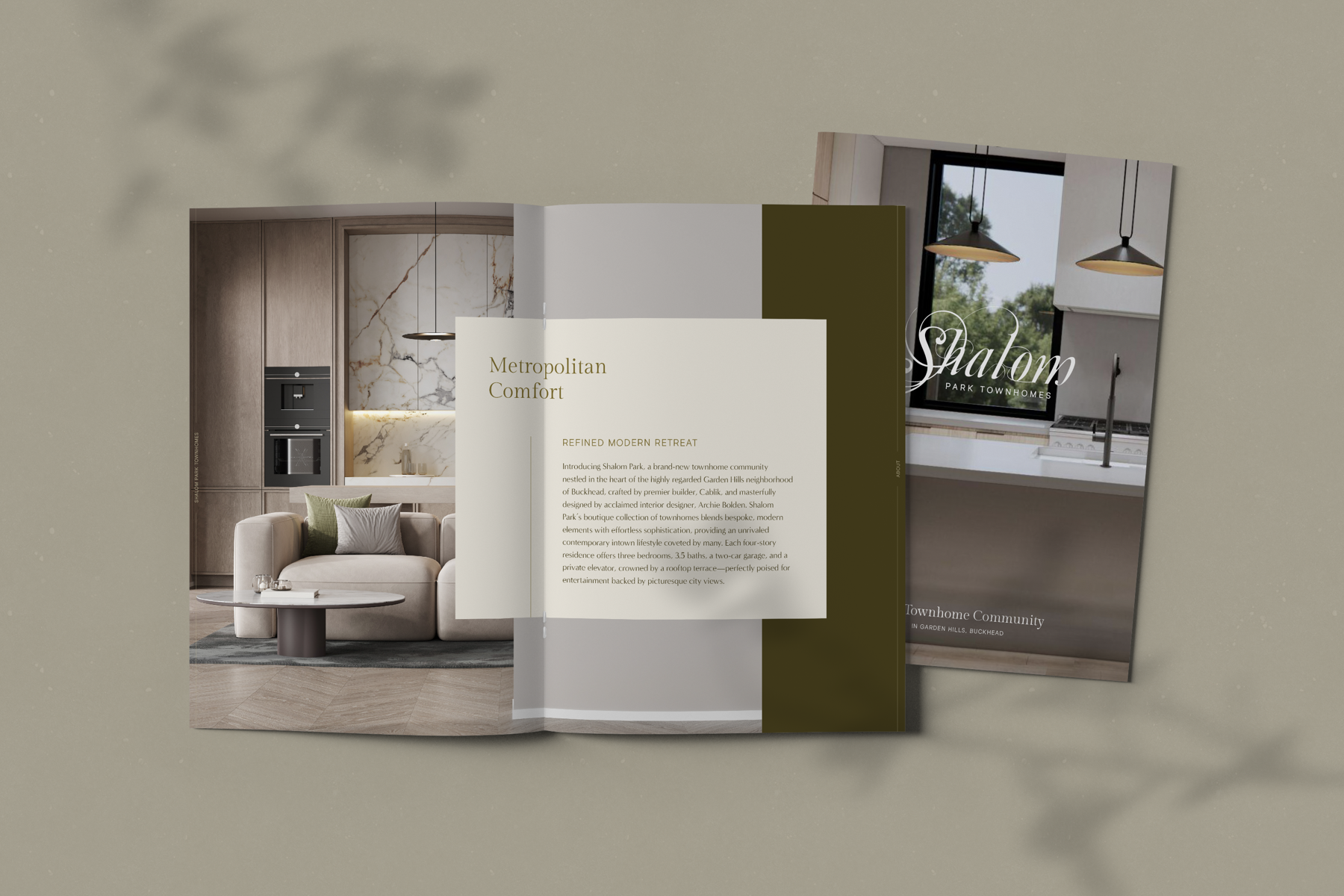 Shalom Park brochure brand application image