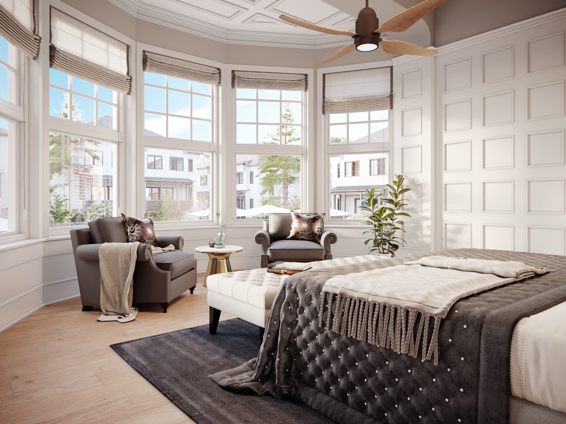 M1 bedroom rendering from Project Renderings