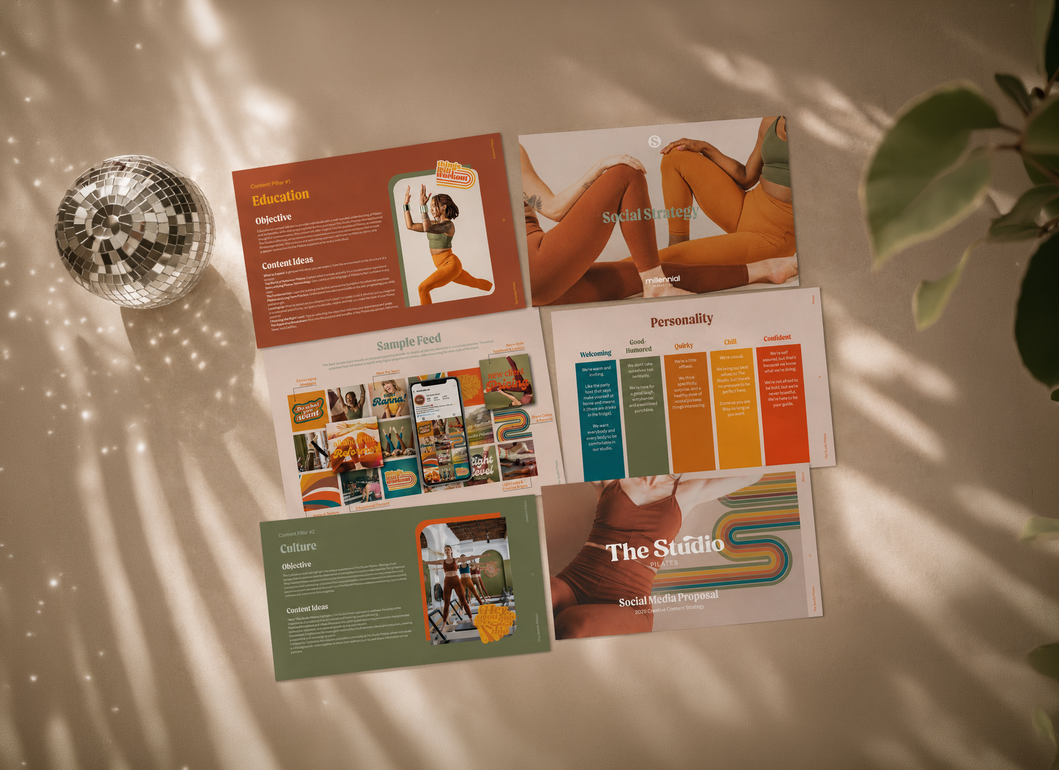 The Studio Pilates brand discovery visual